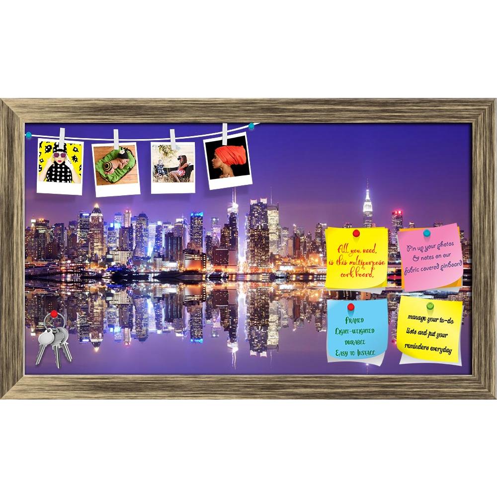 ArtzFolio Panorama Of Midtown New York City Printed Bulletin Board Notice Pin Board Soft Board | Framed-Bulletin Boards Framed-AZ5006095BLB_FR_RF_R-0-Image Code 5006095 Vishnu Image Folio Pvt Ltd, IC 5006095, ArtzFolio, Bulletin Boards Framed, Landscapes, Places, Photography, panorama, of, midtown, new, york, city, printed, bulletin, board, notice, pin, soft, framed, panoramic, landmark, skyline, cityscape, manhattan, times, square, 42nd, street, view, scene, twilight, dusk, night, empire, state, architectu