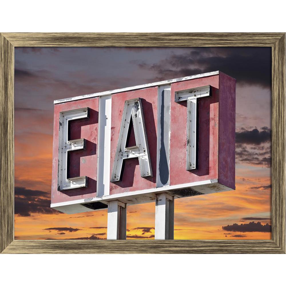 ArtzFolio Retro Faded Eat Sign With Sunset Sky Canvas Painting-Paintings Wooden Framing-AZ5006106ART_FR_RF_R-0-Image Code 5006106 Vishnu Image Folio Pvt Ltd, IC 5006106, ArtzFolio, Paintings Wooden Framing, Food & Beverage, Places, Photography, retro, faded, eat, sign, with, sunset, sky, canvas, painting, framed, print, wall, for, living, room, frame, poster, pitaara, box, large, size, drawing, art, split, big, office, reception, of, kids, panel, designer, decorative, amazonbasics, reprint, small, bedroom, 