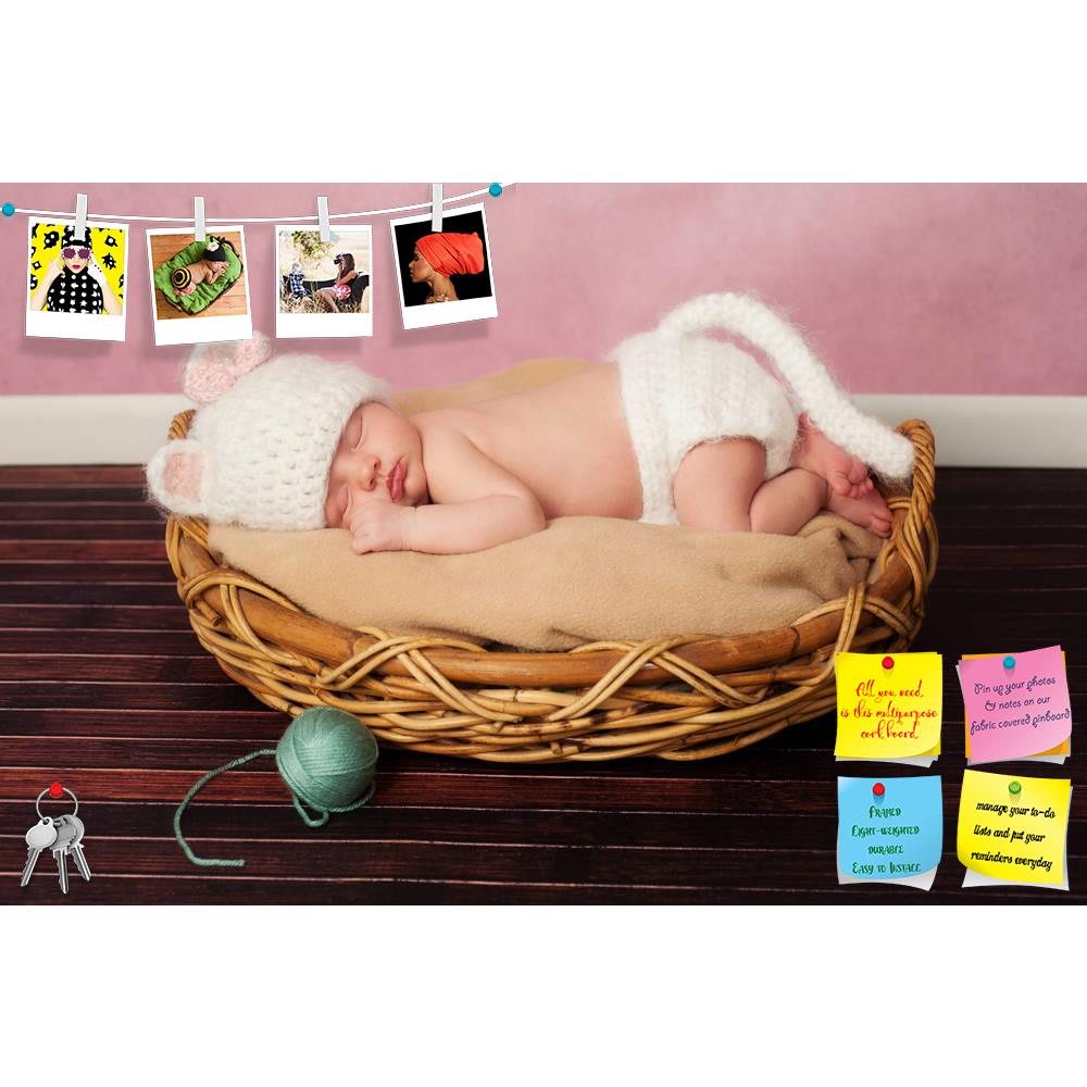 ArtzFolio Portrait of a Newborn Baby Girl D6 Printed Bulletin Board Notice Pin Board Soft Board | Frameless-Bulletin Boards Frameless-AZ5006109BLB_FL_RF_R-0-Image Code 5006109 Vishnu Image Folio Pvt Ltd, IC 5006109, ArtzFolio, Bulletin Boards Frameless, Kids, Photography, portrait, of, a, newborn, baby, girl, d6, printed, bulletin, board, notice, pin, soft, frameless, infant, female, kitten, cat, kitty, costume, cute, adorable, innocence, innocent, hat, tail, white, pink, sleeping, sleep, caucasian, perfect