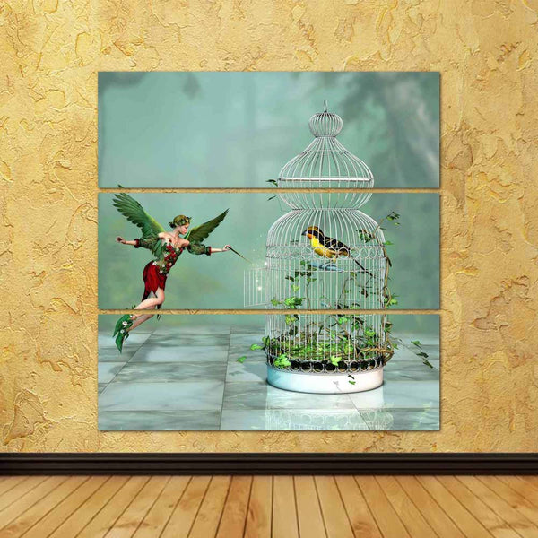 ArtzFolio Bird freed out of the Cage by a Fairy Split Art Painting Panel on Sunboard-Split Art Panels-AZ5006110SPL_FR_RF_R-0-Image Code 5006110 Vishnu Image Folio Pvt Ltd, IC 5006110, ArtzFolio, Split Art Panels, Fantasy, Figurative, Digital Art, bird, freed, out, of, the, cage, by, a, fairy, split, art, painting, panel, on, sunboard, framed, canvas, print, wall, for, living, room, with, frame, poster, pitaara, box, large, size, drawing, big, office, reception, photography, kids, designer, decorative, amazo