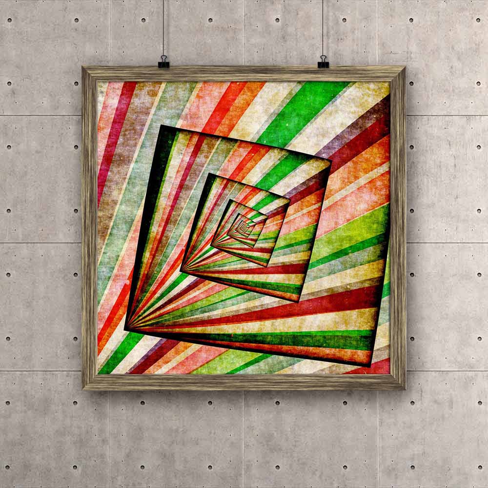 ArtzFolio Abstract Background Colour Shape Mix D6 Canvas Painting ...