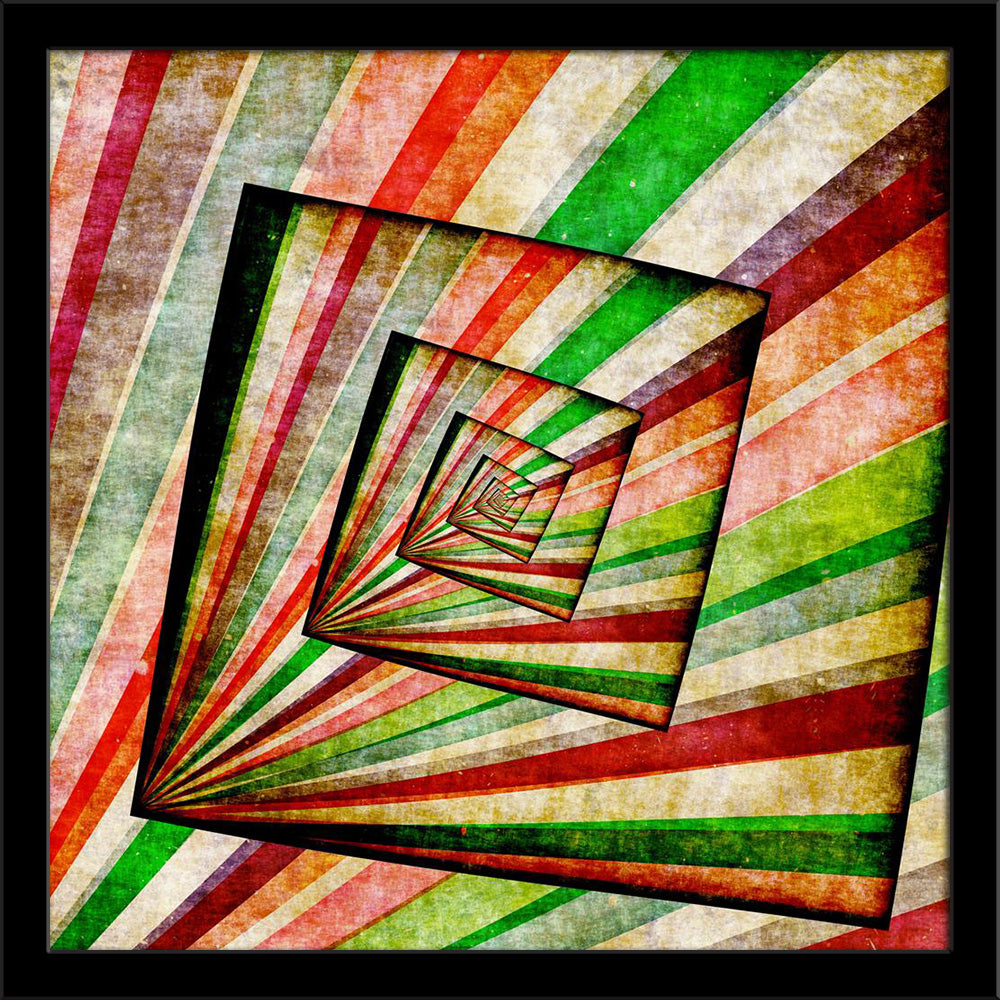 Abstract Background Colour & Shape Mix Painting Poster Frame - Regular Art Framed - ArtzFolio.com