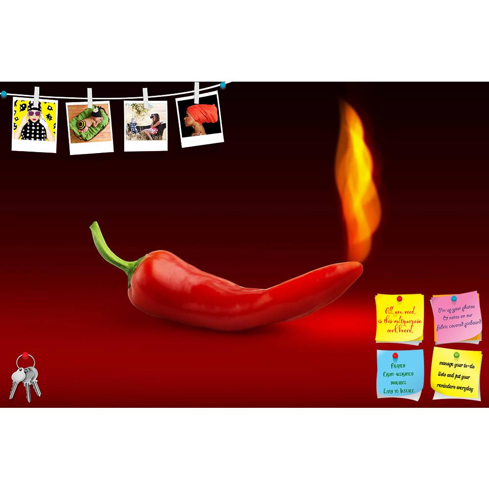 ArtzFolio Image of Red Hot Chili Pepper With Flame Printed Bulletin Board Notice Pin Board Soft Board | Frameless-Bulletin Boards Frameless-AZ5006119BLB_FL_RF_R-0-Image Code 5006119 Vishnu Image Folio Pvt Ltd, IC 5006119, ArtzFolio, Bulletin Boards Frameless, Food & Beverage, Digital Art, image, of, red, hot, chili, pepper, with, flame, printed, bulletin, board, notice, pin, soft, frameless, chilli, burning, fire, fiery, paprika, heat, peppers, food, mexican, mexico, cook, cooking, spice, spicy, vegetable, 