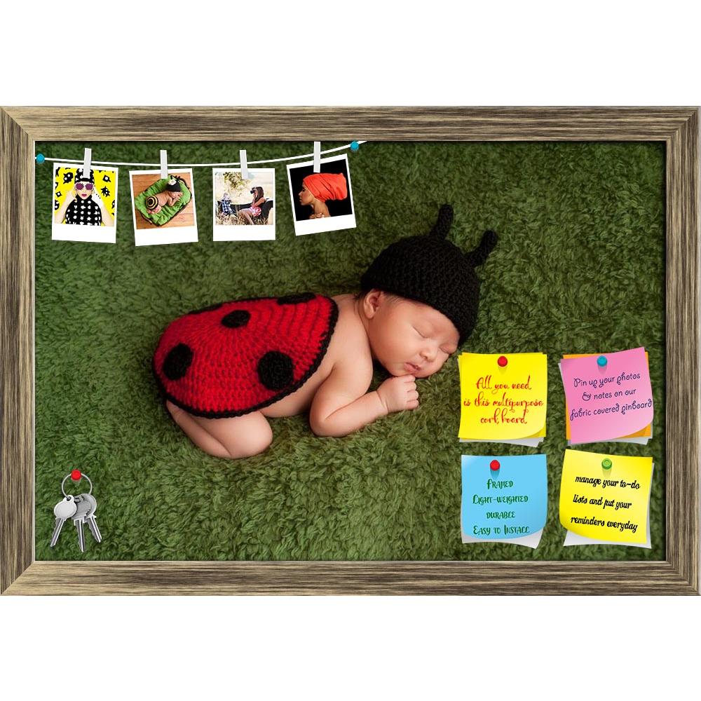 ArtzFolio Image of a Newborn Baby Girl D4 Printed Bulletin Board Notice Pin Board Soft Board | Framed-Bulletin Boards Framed-AZ5006125BLB_FR_RF_R-0-Image Code 5006125 Vishnu Image Folio Pvt Ltd, IC 5006125, ArtzFolio, Bulletin Boards Framed, Kids, Photography, image, of, a, newborn, baby, girl, d4, printed, bulletin, board, notice, pin, soft, framed, infant, ladybug, costume, hat, sleep, sleeping, portrait, cute, adorable, innocence, innocent, green, blanket, plush, red, bug, rug, human, person, one, beetle