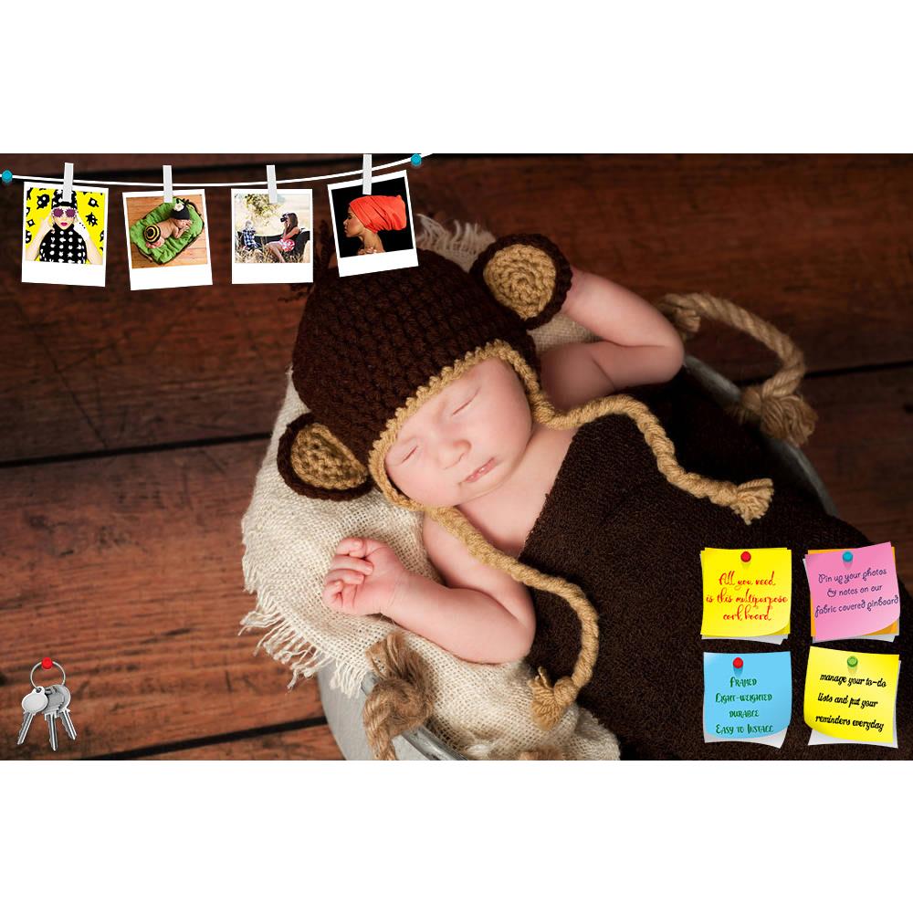ArtzFolio Image of a Newborn Baby Printed Bulletin Board Notice Pin Board Soft Board | Frameless-Bulletin Boards Frameless-AZ5006132BLB_FL_RF_R-0-Image Code 5006132 Vishnu Image Folio Pvt Ltd, IC 5006132, ArtzFolio, Bulletin Boards Frameless, Kids, Photography, image, of, a, newborn, baby, printed, bulletin, board, notice, pin, soft, frameless, monkey, hat, infant, costume, bucket, cute, adorable, innocence, innocent, little, pure, purity, caucasian, wood, floor, rustic, hardwood, crochet, brown, galvanized