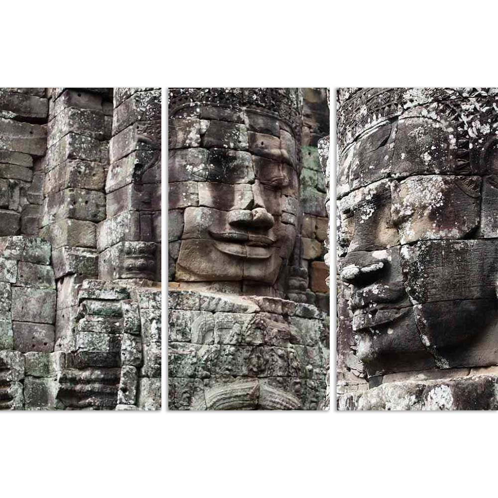 ArtzFolio Faces of King on Bayon Temple, Angkor Wat, Cambodia D1 Split Art Painting Panel on Sunboard-Split Art Panels-AZ5006136SPL_FR_RF_R-0-Image Code 5006136 Vishnu Image Folio Pvt Ltd, IC 5006136, ArtzFolio, Split Art Panels, Places, Religious, Photography, faces, of, king, on, bayon, temple, angkor, wat, cambodia, d1, split, art, painting, panel, sunboard, framed, canvas, print, wall, for, living, room, with, frame, poster, pitaara, box, large, size, drawing, big, office, reception, kids, designer, dec