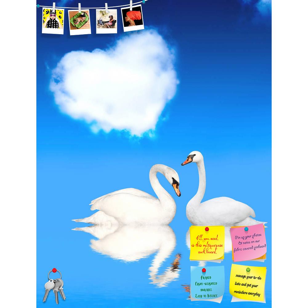 ArtzFolio Two White Swans D2 Printed Bulletin Board Notice Pin Board Soft Board | Frameless-Bulletin Boards Frameless-AZ5006140BLB_FL_RF_R-0-Image Code 5006140 Vishnu Image Folio Pvt Ltd, IC 5006140, ArtzFolio, Bulletin Boards Frameless, Birds, Photography, two, white, swans, d2, printed, bulletin, board, notice, pin, soft, frameless, heart, swan, bird, pair, animal, lake, love, nature, blue, sky, pond, togetherness, affectionate, beauty, scene, water, tranquil, friendship, symbol, swimming, stream, waterfo