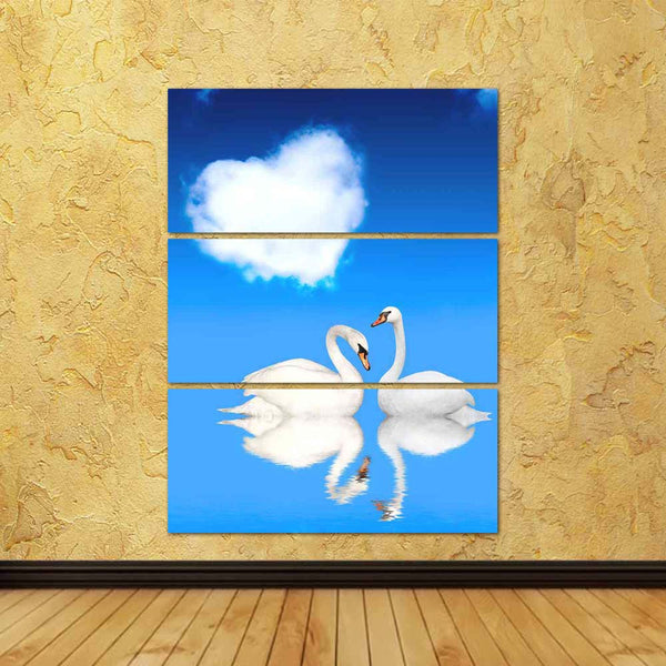 ArtzFolio Two White Swans D2 Split Art Painting Panel on Sunboard-Split Art Panels-AZ5006140SPL_FR_RF_R-0-Image Code 5006140 Vishnu Image Folio Pvt Ltd, IC 5006140, ArtzFolio, Split Art Panels, Birds, Photography, two, white, swans, d2, split, art, painting, panel, on, sunboard, framed, canvas, print, wall, for, living, room, with, frame, poster, pitaara, box, large, size, drawing, big, office, reception, of, kids, designer, decorative, amazonbasics, reprint, small, bedroom, scenery, heart, swan, bird, pair