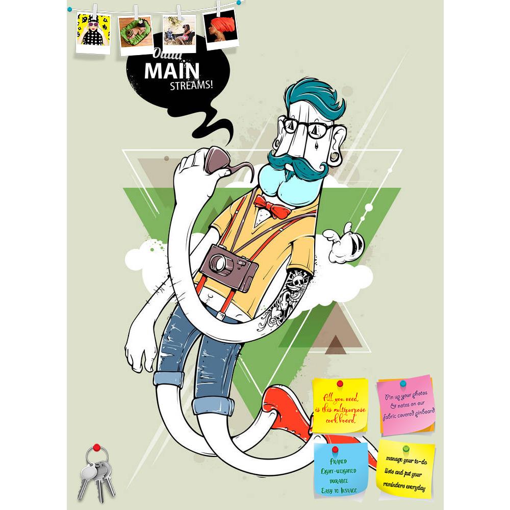 ArtzFolio Abstract Graffiti Hipster D2 Printed Bulletin Board Notice Pin Board Soft Board | Frameless-Bulletin Boards Frameless-AZ5006145BLB_FL_RF_R-0-Image Code 5006145 Vishnu Image Folio Pvt Ltd, IC 5006145, ArtzFolio, Bulletin Boards Frameless, Kids, Pop Art, Digital Art, abstract, graffiti, hipster, d2, printed, bulletin, board, notice, pin, soft, frameless, character, triangle, background., hand-drawn, tattooed, dude, mustache., vector, illustration., pin up board, push pin board, extra large cork boar