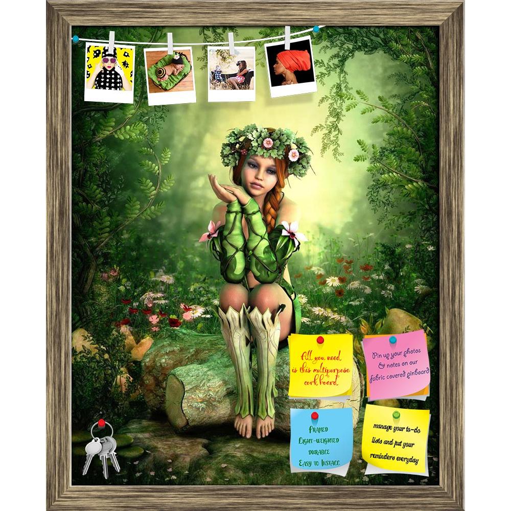 ArtzFolio Girl with a Wreath on her Head Printed Bulletin Board Notice Pin Board Soft Board | Framed-Bulletin Boards Framed-AZ5006147BLB_FR_RF_R-0-Image Code 5006147 Vishnu Image Folio Pvt Ltd, IC 5006147, ArtzFolio, Bulletin Boards Framed, Fantasy, Figurative, Digital Art, girl, with, a, wreath, on, her, head, printed, bulletin, board, notice, pin, soft, framed, 3d, art, background, beauty, blossom, braid, computer, cute, design, elf, elven, enchanting, face, fae, fairy, fairyland, fairytale, female, flora