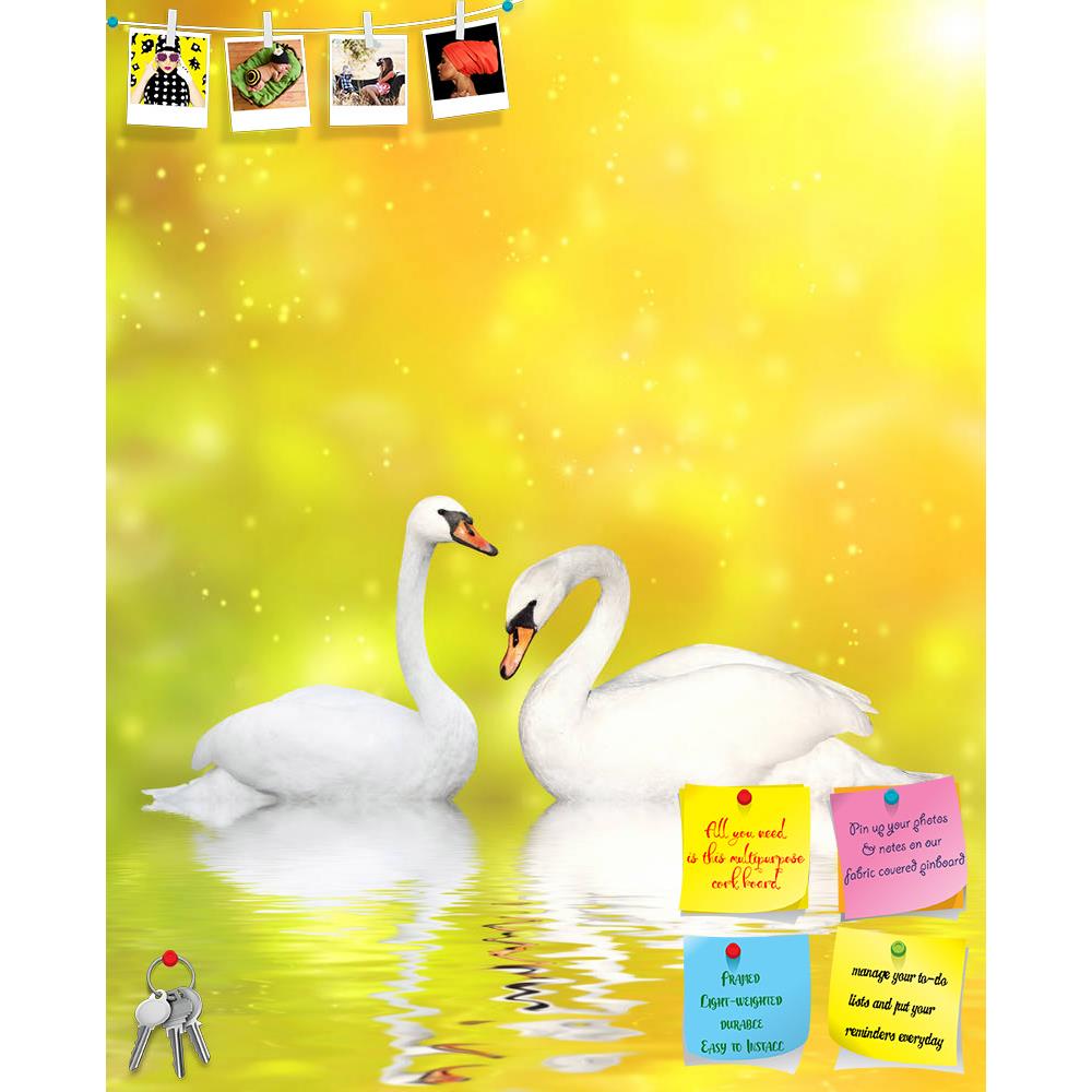 ArtzFolio Two White Swans D3 Printed Bulletin Board Notice Pin Board Soft Board | Frameless-Bulletin Boards Frameless-AZ5006148BLB_FL_RF_R-0-Image Code 5006148 Vishnu Image Folio Pvt Ltd, IC 5006148, ArtzFolio, Bulletin Boards Frameless, Birds, Photography, two, white, swans, d3, printed, bulletin, board, notice, pin, soft, frameless, swan, bird, pair, animal, lake, love, nature, sun, magic, spark, fairy-tale, sunlight, light, pond, togetherness, beauty, scene, water, tranquil, symbol, swimming, stream, wat