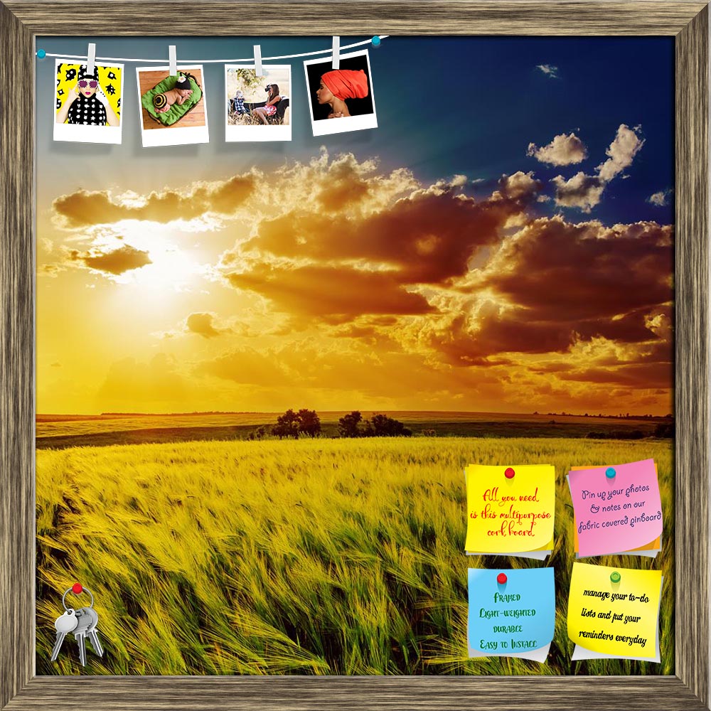 ArtzFolio Orange Sunset Over Green Field Printed Bulletin Board Notice Pin Board Soft Board | Framed-Bulletin Boards Framed-AZ5006164BLB_FR_RF_R-0-Image Code 5006164 Vishnu Image Folio Pvt Ltd, IC 5006164, ArtzFolio, Bulletin Boards Framed, Landscapes, Photography, orange, sunset, over, green, field, printed, bulletin, board, notice, pin, soft, framed, agriculture, background, blue, bright, cloud, cloudscape, color, colorful, country, countryside, dramatic, dusk, environment, evening, farm, fresh, grass, hi