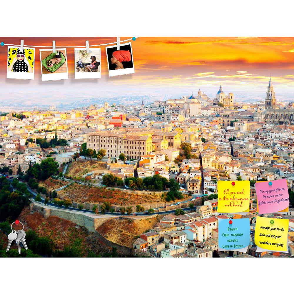 ArtzFolio Dawn View of Toledo, Castile La Mancha, Spain Printed Bulletin Board Notice Pin Board Soft Board | Frameless-Bulletin Boards Frameless-AZ5006176BLB_FL_RF_R-0-Image Code 5006176 Vishnu Image Folio Pvt Ltd, IC 5006176, ArtzFolio, Bulletin Boards Frameless, Places, Photography, dawn, view, of, toledo, castile, la, mancha, spain, printed, bulletin, board, notice, pin, soft, frameless, city, cityscape, building, sky, street, capital, europe, castile–la, landmark, landscape, scene, scenery, scenic, trav