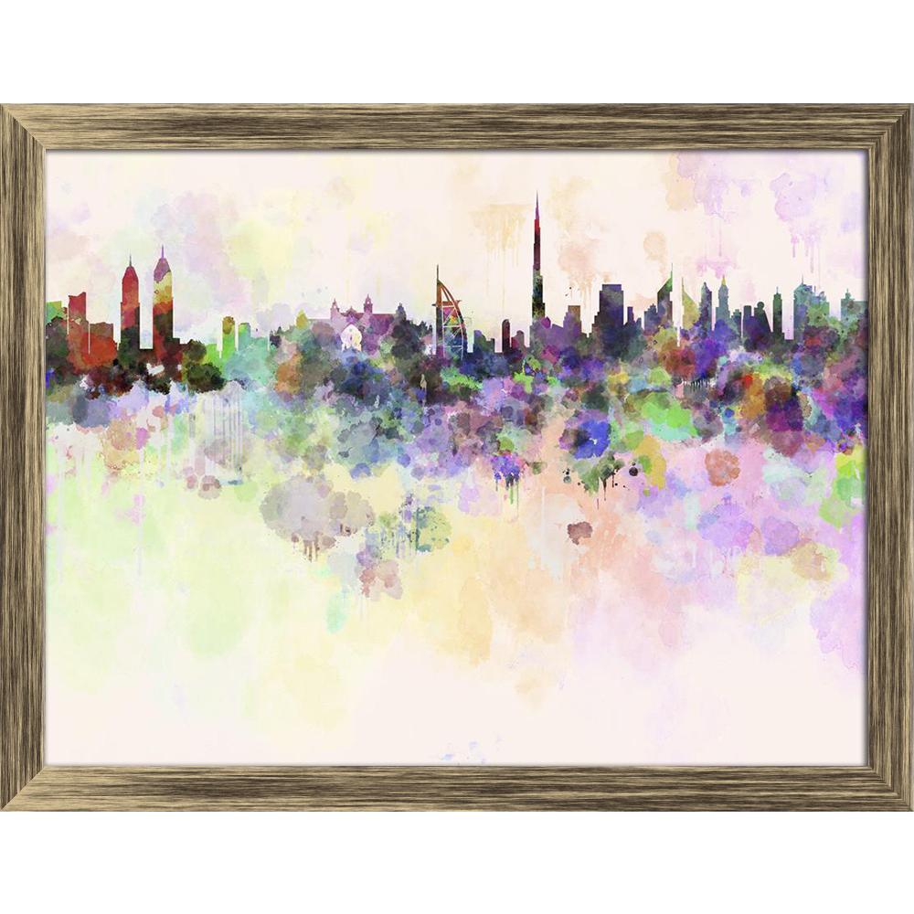 ArtzFolio Dubai, UAE Skyline In Watercolor Background Canvas Painting-Paintings Wooden Framing-AZ5006178ART_FR_RF_R-0-Image Code 5006178 Vishnu Image Folio Pvt Ltd, IC 5006178, ArtzFolio, Paintings Wooden Framing, Places, Fine Art Reprint, dubai, uae, skyline, in, watercolor, background, canvas, painting, framed, print, wall, for, living, room, with, frame, poster, pitaara, box, large, size, drawing, art, split, big, office, reception, photography, of, kids, panel, designer, decorative, amazonbasics, reprin