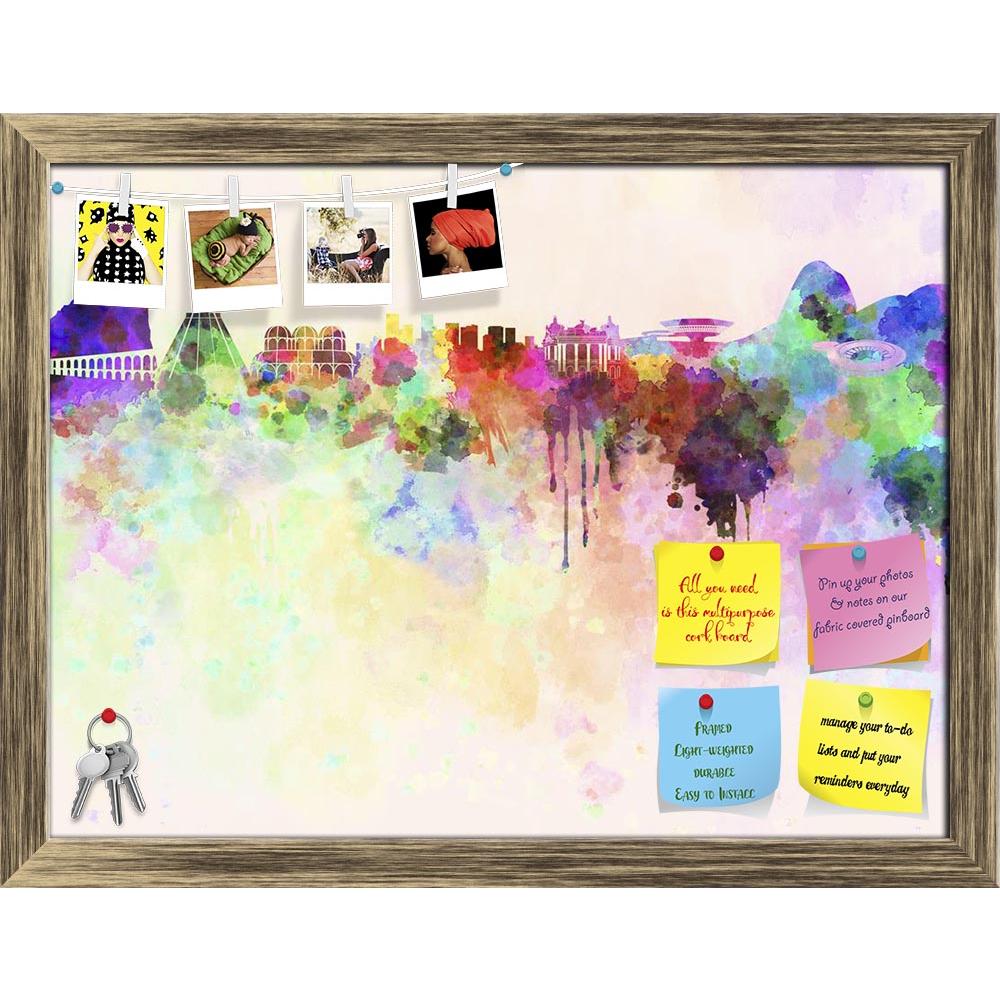 ArtzFolio Skyline of Rio De Janeiro, Brazil Printed Bulletin Board Notice Pin Board Soft Board | Framed-Bulletin Boards Framed-AZ5006180BLB_FR_RF_R-0-Image Code 5006180 Vishnu Image Folio Pvt Ltd, IC 5006180, ArtzFolio, Bulletin Boards Framed, Places, Fine Art Reprint, skyline, of, rio, de, janeiro, brazil, printed, bulletin, board, notice, pin, soft, framed, watercolor, background, pin up board, push pin board, extra large cork board, big pin board, notice board, small bulletin board, cork board, wall noti