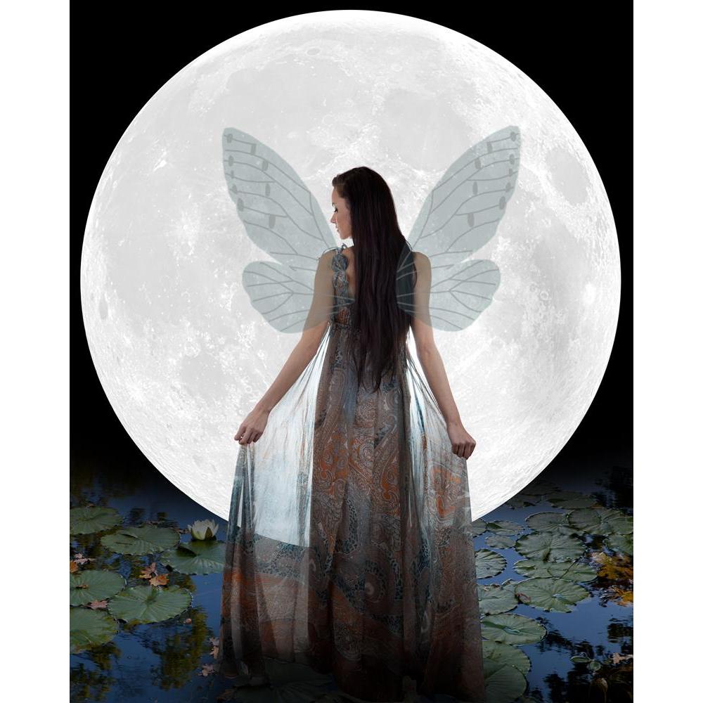 ArtzFolio Water Fairy Walking Into The Moon Peel & Stick Vinyl Wall Sticker-Laminated Wall Stickers-AZ5006182ART_UN_RF_R-0-Image Code 5006182 Vishnu Image Folio Pvt Ltd, IC 5006182, ArtzFolio, Laminated Wall Stickers, Fantasy, Figurative, Photography, water, fairy, walking, into, the, moon, peel, stick, vinyl, wall, sticker, for, bedroom, large, size, decal, drawing, room, living, decorative, big, waterproof, home, office, reception, pitaara, box, designer, prints, kids, pvc, amazonbasics, washable, abstrac