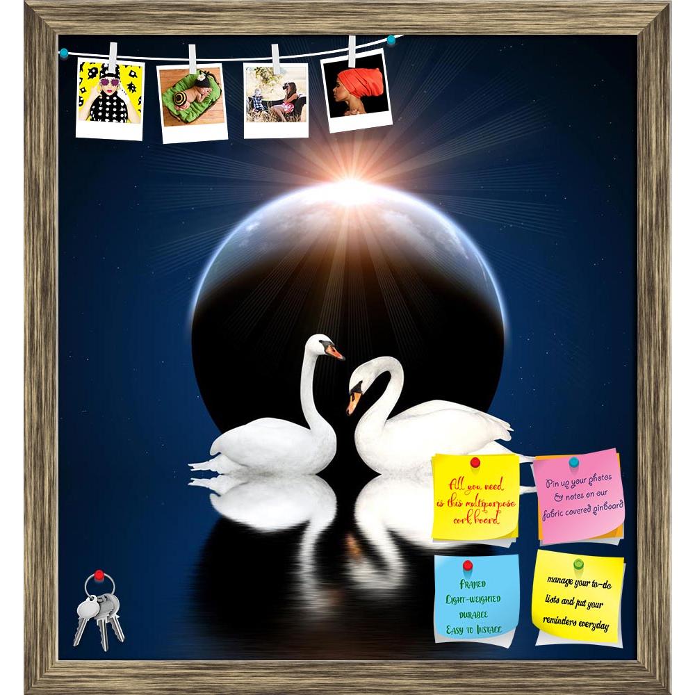 ArtzFolio Two White Swans D6 Printed Bulletin Board Notice Pin Board Soft Board | Framed-Bulletin Boards Framed-AZ5006188BLB_FR_RF_R-0-Image Code 5006188 Vishnu Image Folio Pvt Ltd, IC 5006188, ArtzFolio, Bulletin Boards Framed, Birds, Photography, two, white, swans, d6, printed, bulletin, board, notice, pin, soft, framed, swan, bird, pair, animal, lake, love, night, moon, planet, space, sun, galaxy, fantasy, star, universe, mystery, beam, light, sunbeam, flare, lighting, sky, dark, fairytale, moonlight, tw