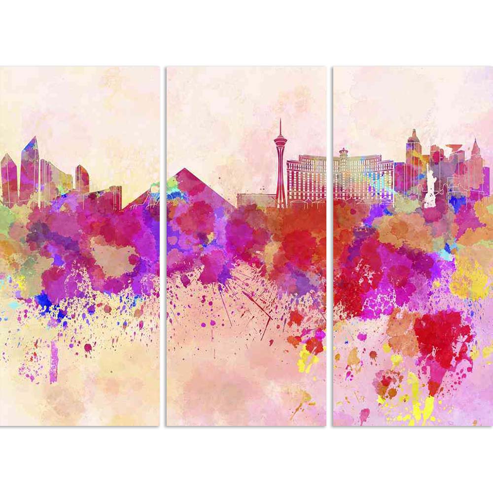 ArtzFolio Las Vegas, USA Skyline In Watercolor Background Split Art Painting Panel on Sunboard-Split Art Panels-AZ5006193SPL_FR_RF_R-0-Image Code 5006193 Vishnu Image Folio Pvt Ltd, IC 5006193, ArtzFolio, Split Art Panels, Places, Fine Art Reprint, las, vegas, usa, skyline, in, watercolor, background, split, art, painting, panel, on, sunboard, framed, canvas, print, wall, for, living, room, with, frame, poster, pitaara, box, large, size, drawing, big, office, reception, photography, of, kids, designer, deco