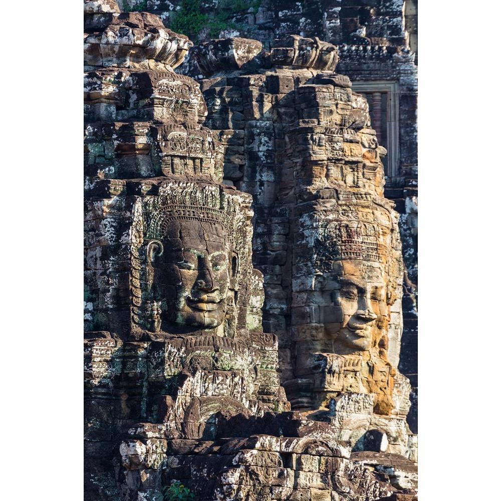 ArtzFolio Bayon Temple In Angkor, Cambodia Unframed Premium Canvas Painting-Paintings Unframed Premium-AZ5006196ART_UN_RF_R-0-Image Code 5006196 Vishnu Image Folio Pvt Ltd, IC 5006196, ArtzFolio, Paintings Unframed Premium, Places, Religious, Photography, bayon, temple, in, angkor, cambodia, unframed, premium, canvas, painting, large, size, print, wall, for, living, room, without, frame, decorative, poster, art, pitaara, box, drawing, amazonbasics, big, kids, designer, office, reception, reprint, bedroom, p