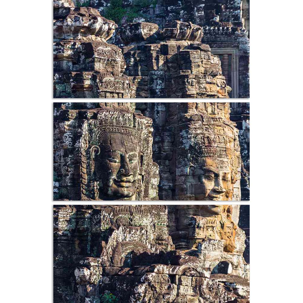 ArtzFolio Bayon Temple In Angkor, Cambodia Split Art Painting Panel on Sunboard-Split Art Panels-AZ5006196SPL_FR_RF_R-0-Image Code 5006196 Vishnu Image Folio Pvt Ltd, IC 5006196, ArtzFolio, Split Art Panels, Places, Religious, Photography, bayon, temple, in, angkor, cambodia, split, art, painting, panel, on, sunboard, framed, canvas, print, wall, for, living, room, with, frame, poster, pitaara, box, large, size, drawing, big, office, reception, of, kids, designer, decorative, amazonbasics, reprint, small, b