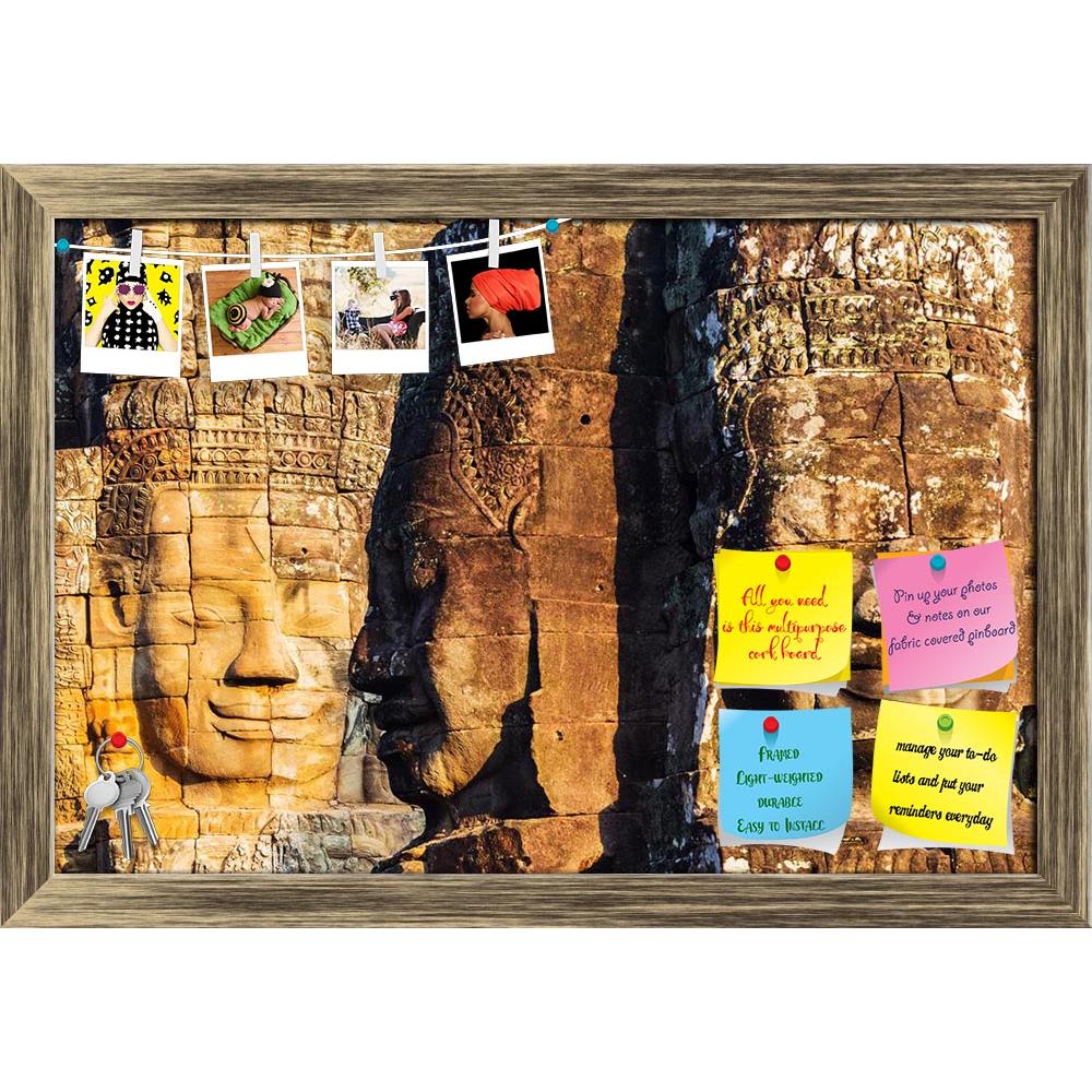 ArtzFolio Faces of King on Bayon Temple, Angkor Wat, Cambodia D2 Printed Bulletin Board Notice Pin Board Soft Board | Framed-Bulletin Boards Framed-AZ5006197BLB_FR_RF_R-0-Image Code 5006197 Vishnu Image Folio Pvt Ltd, IC 5006197, ArtzFolio, Bulletin Boards Framed, Places, Religious, Photography, faces, of, king, on, bayon, temple, angkor, wat, cambodia, d2, printed, bulletin, board, notice, pin, soft, framed, archaeological, reap, stone, siem, sculpture, travel, carving, rock, archeology, statue, landmark, 