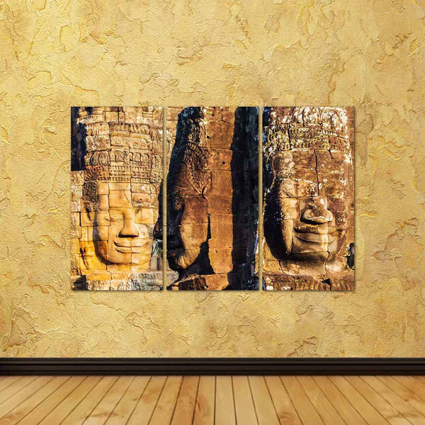 ArtzFolio Faces of King on Bayon Temple, Angkor Wat, Cambodia D2 Split Art Painting Panel on Sunboard-Split Art Panels-AZ5006197SPL_FR_RF_R-0-Image Code 5006197 Vishnu Image Folio Pvt Ltd, IC 5006197, ArtzFolio, Split Art Panels, Places, Religious, Photography, faces, of, king, on, bayon, temple, angkor, wat, cambodia, d2, split, art, painting, panel, sunboard, framed, canvas, print, wall, for, living, room, with, frame, poster, pitaara, box, large, size, drawing, big, office, reception, kids, designer, dec