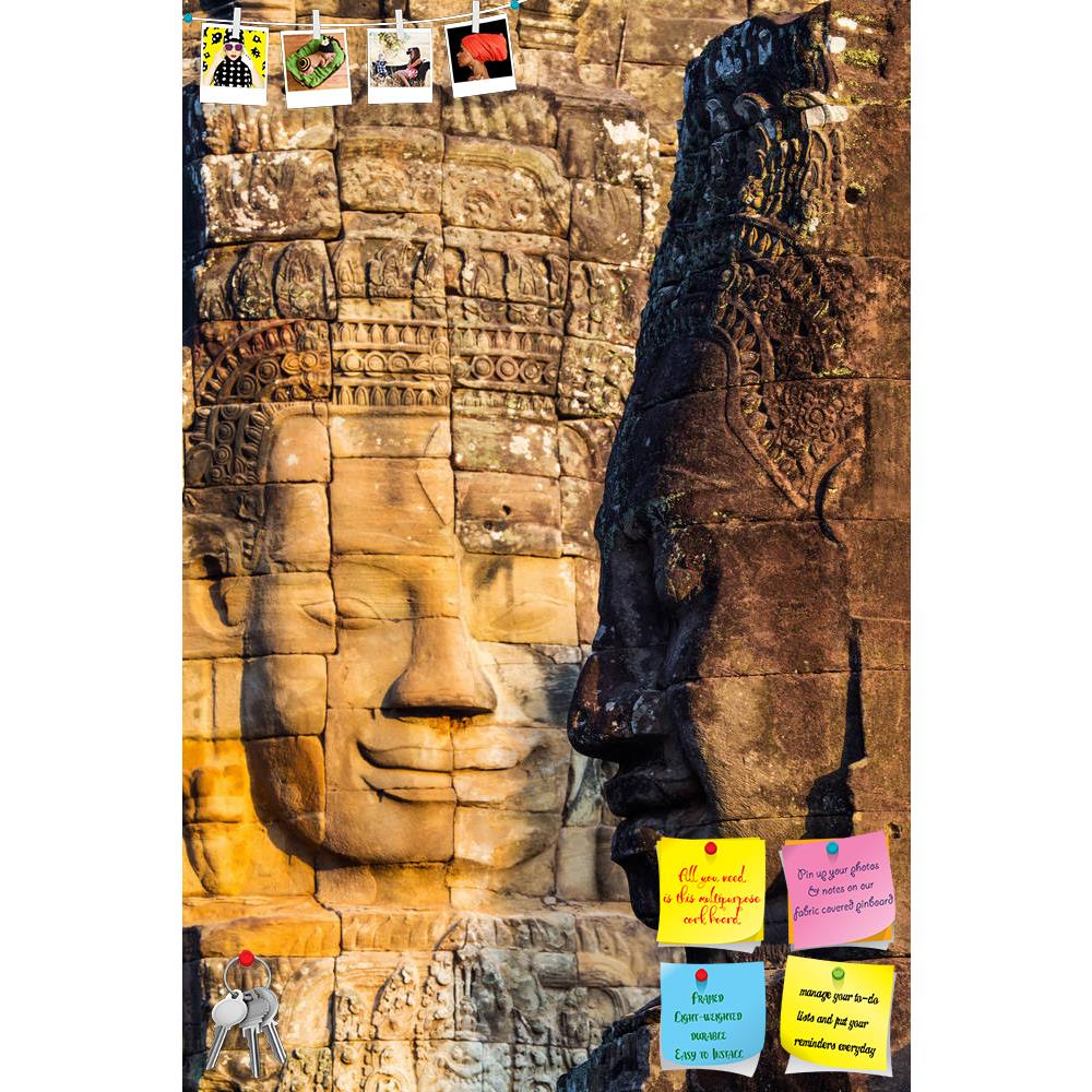 ArtzFolio Faces of King on Bayon Temple, Angkor Wat, Cambodia D3 Printed Bulletin Board Notice Pin Board Soft Board | Frameless-Bulletin Boards Frameless-AZ5006198BLB_FL_RF_R-0-Image Code 5006198 Vishnu Image Folio Pvt Ltd, IC 5006198, ArtzFolio, Bulletin Boards Frameless, Places, Religious, Photography, faces, of, king, on, bayon, temple, angkor, wat, cambodia, d3, printed, bulletin, board, notice, pin, soft, frameless, archaeological, reap, stone, siem, sculpture, travel, carving, rock, archeology, statue