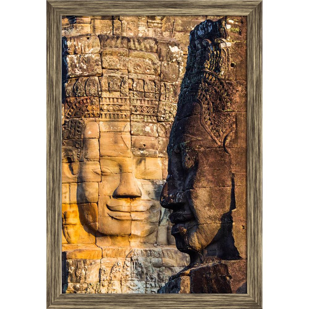 ArtzFolio Faces of King on Bayon Temple, Angkor Wat, Cambodia D3 Canvas Painting Synthetic Frame-Paintings Synthetic Framing-AZ5006198ART_FR_RF_R-0-Image Code 5006198 Vishnu Image Folio Pvt Ltd, IC 5006198, ArtzFolio, Paintings Synthetic Framing, Places, Religious, Photography, faces, of, king, on, bayon, temple, angkor, wat, cambodia, d3, canvas, painting, synthetic, frame, framed, print, wall, for, living, room, with, poster, pitaara, box, large, size, drawing, art, split, big, office, reception, kids, pa