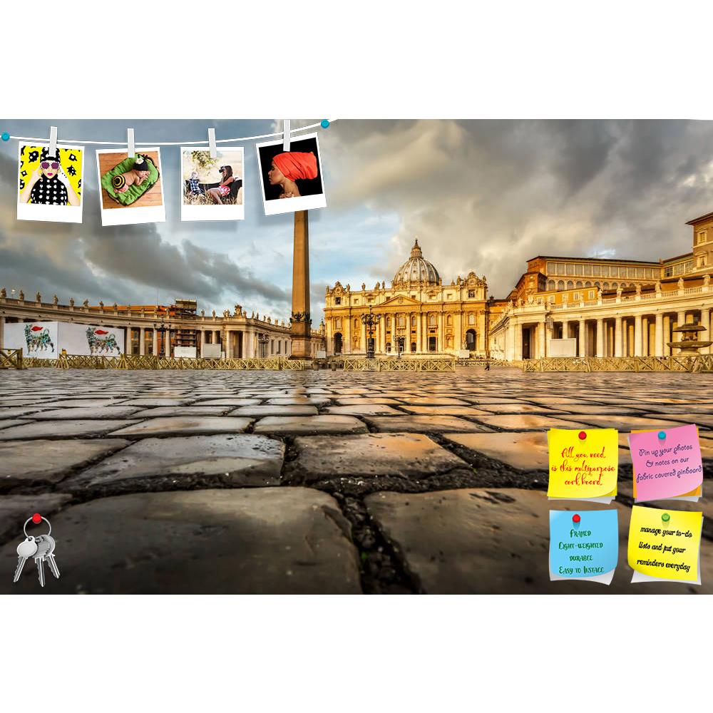 ArtzFolio St Peter Square & Basilica in Vatican City, Rome Printed Bulletin Board Notice Pin Board Soft Board | Frameless-Bulletin Boards Frameless-AZ5006199BLB_FL_RF_R-0-Image Code 5006199 Vishnu Image Folio Pvt Ltd, IC 5006199, ArtzFolio, Bulletin Boards Frameless, Places, Photography, st, peter, square, basilica, in, vatican, city, rome, printed, bulletin, board, notice, pin, soft, frameless, ancient, architecture, building, capital, cathedral, catholic, christian, christianity, church, cityscape, clouds