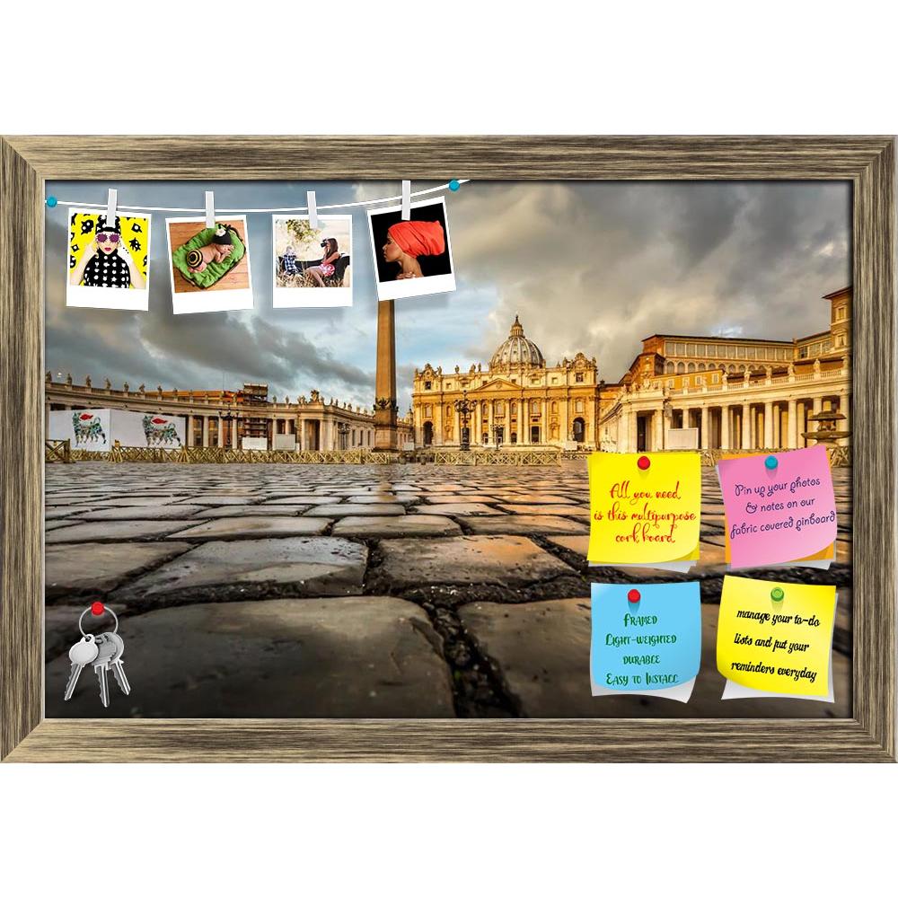 ArtzFolio St Peter Square & Basilica in Vatican City, Rome Printed Bulletin Board Notice Pin Board Soft Board | Framed-Bulletin Boards Framed-AZ5006199BLB_FR_RF_R-0-Image Code 5006199 Vishnu Image Folio Pvt Ltd, IC 5006199, ArtzFolio, Bulletin Boards Framed, Places, Photography, st, peter, square, basilica, in, vatican, city, rome, printed, bulletin, board, notice, pin, soft, framed, ancient, architecture, building, capital, cathedral, catholic, christian, christianity, church, cityscape, clouds, cobbles, c
