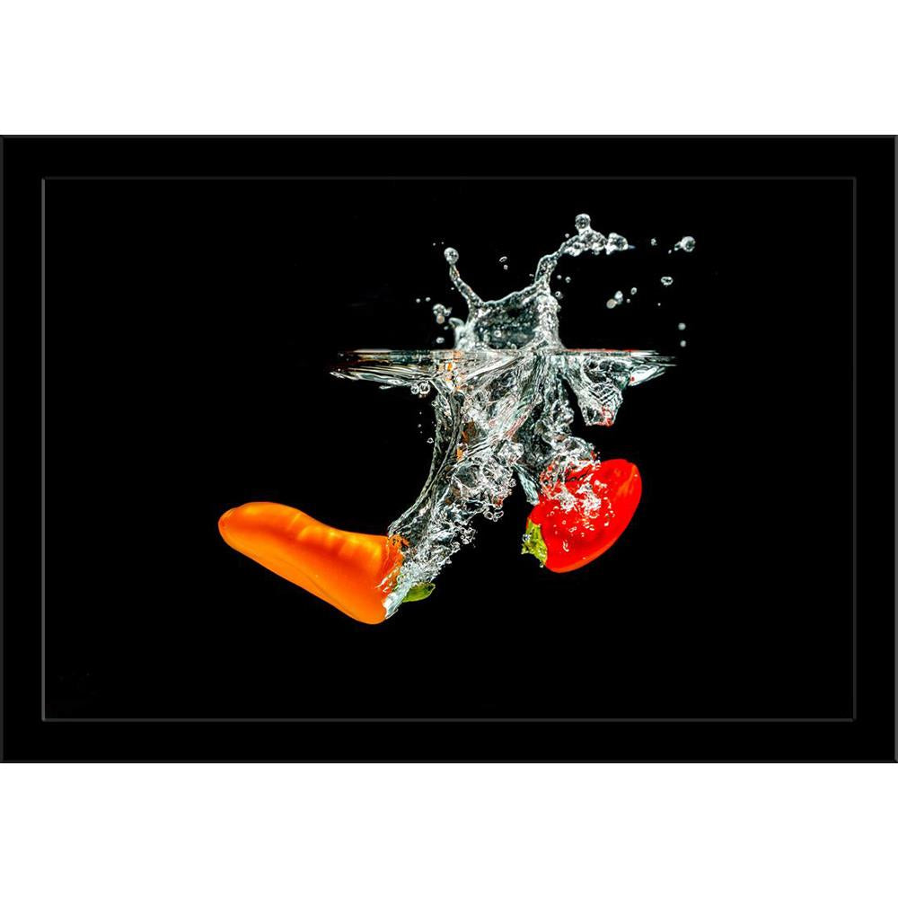 Image of a Splashing Paprika Painting Poster Frame-Regular Art Framed-REG_FR-IC 5006203 IC 5006203, Beverage, Cuisine, Culture, Ethnic, Food, Food and Beverage, Food and Drink, Fruit and Vegetable, Fruits, Kitchen, Nature, Scenic, Splatter, Traditional, Tribal, Vegetables, World Culture, image, of, a, splashing, paprika, painting, poster, frame, agriculture, aqua, bubbles, chili, closeup, colorful, dive, drop, fall, freshness, fruit, green, healthy, ingredient, liquid, natural, organic, red, refreshing, ref