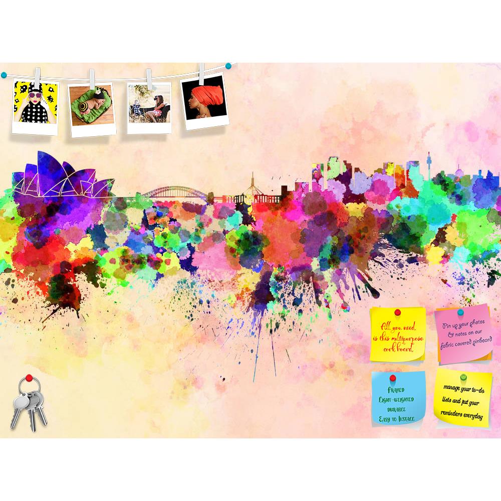 ArtzFolio Sydney, Australia Skyline In Watercolor Background Printed Bulletin Board Notice Pin Board Soft Board | Frameless-Bulletin Boards Frameless-AZ5006204BLB_FL_RF_R-0-Image Code 5006204 Vishnu Image Folio Pvt Ltd, IC 5006204, ArtzFolio, Bulletin Boards Frameless, Places, Fine Art Reprint, sydney, australia, skyline, in, watercolor, background, printed, bulletin, board, notice, pin, soft, frameless, pin up board, push pin board, extra large cork board, big pin board, notice board, small bulletin board,