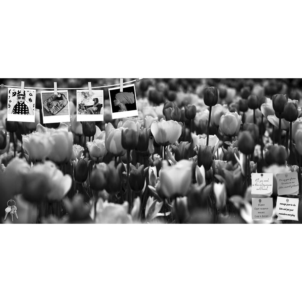 ArtzFolio Beautiful Black & White Picture Of Tulips Printed Bulletin Board Notice Pin Board Soft Board | Frameless-Bulletin Boards Frameless-AZ5006208BLB_FL_RF_R-0-Image Code 5006208 Vishnu Image Folio Pvt Ltd, IC 5006208, ArtzFolio, Bulletin Boards Frameless, Floral, Photography, beautiful, black, white, picture, of, tulips, printed, bulletin, board, notice, pin, soft, frameless, tulip, background, flower, flowers, garden, spring, park, beauty, bloom, blossom, blossoms, bright, bunch, close, up, holland, c