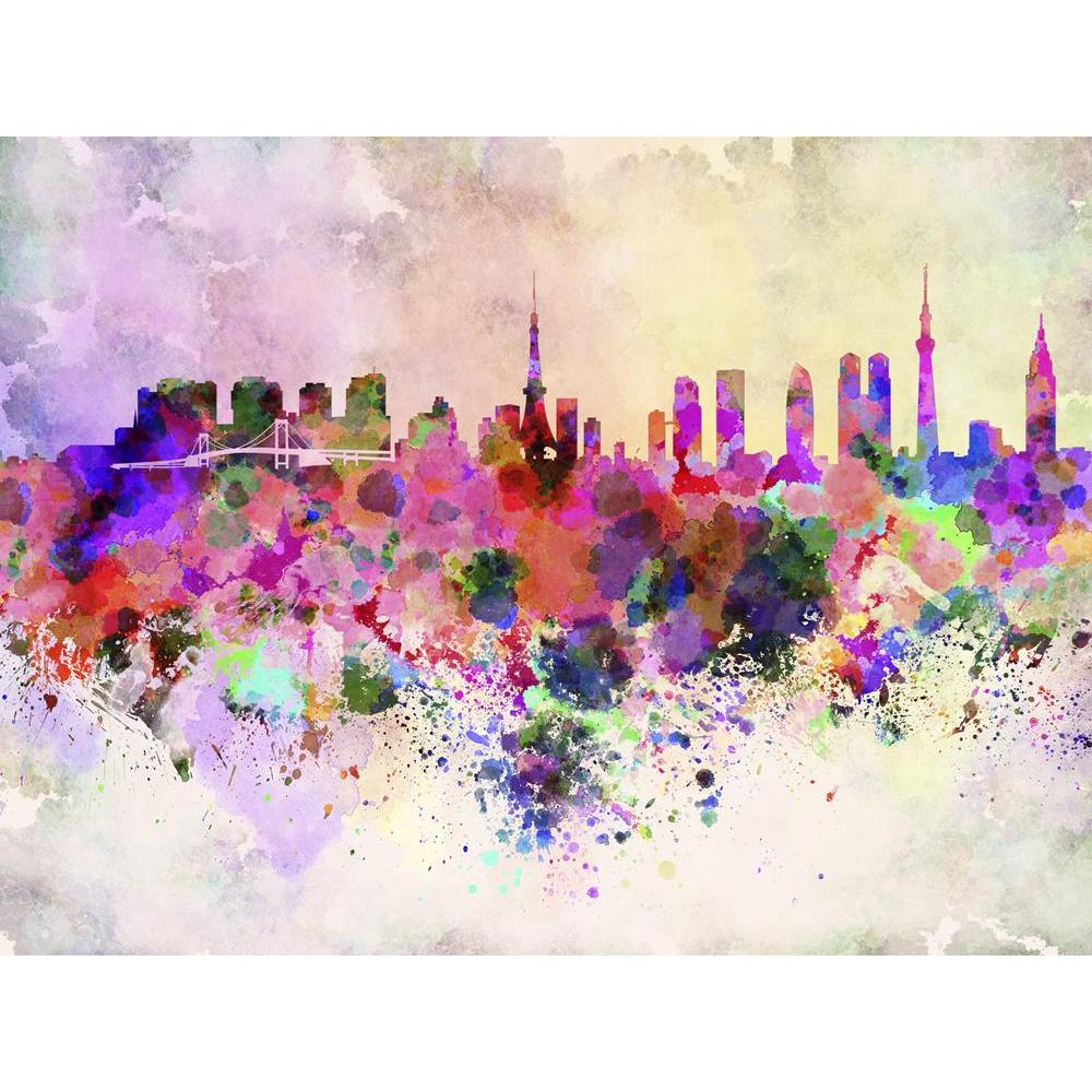 ArtzFolio Tokyo, Japan Skyline In Watercolor Canvas Painting-Paintings MDF Framing-AZ5006212ART_UN_RF_R-0-Image Code 5006212 Vishnu Image Folio Pvt Ltd, IC 5006212, ArtzFolio, Paintings MDF Framing, Places, Fine Art Reprint, tokyo, japan, skyline, in, watercolor, canvas, painting, framed, print, wall, for, living, room, with, frame, poster, pitaara, box, large, size, drawing, art, split, big, office, reception, photography, of, kids, panel, designer, decorative, amazonbasics, reprint, small, bedroom, on, sc