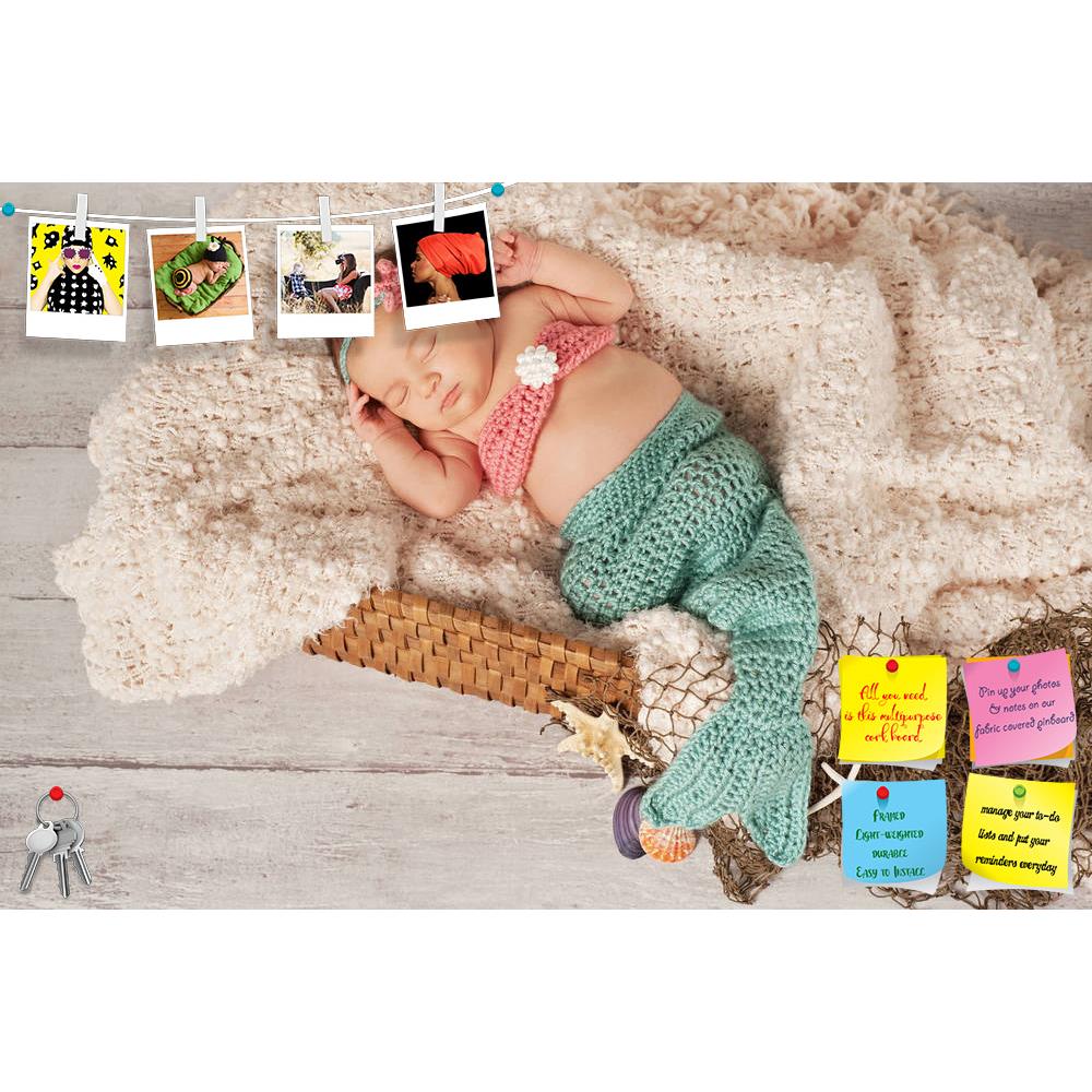 ArtzFolio Portrait of a Newborn Baby Girl D9 Printed Bulletin Board Notice Pin Board Soft Board | Frameless-Bulletin Boards Frameless-AZ5006214BLB_FL_RF_R-0-Image Code 5006214 Vishnu Image Folio Pvt Ltd, IC 5006214, ArtzFolio, Bulletin Boards Frameless, Kids, Photography, portrait, of, a, newborn, baby, girl, d9, printed, bulletin, board, notice, pin, soft, frameless, mermaid, costume, infant, female, sleeping, sleep, caucasian, innocence, innocent, cute, adorable, crochet, sea, shells, net, peaceful, seren