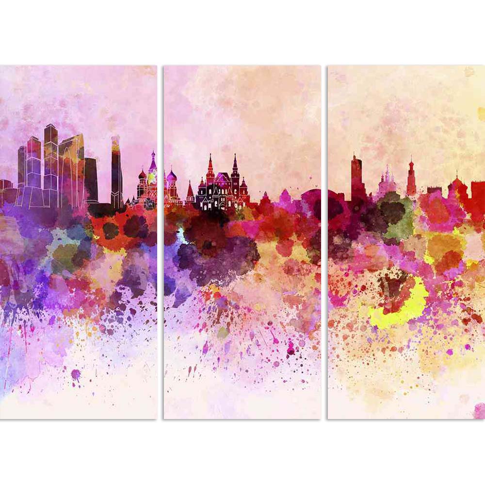 ArtzFolio Moscow, Capital of Russia, Skyline In Watercolor Split Art Painting Panel on Sunboard-Split Art Panels-AZ5006216SPL_FR_RF_R-0-Image Code 5006216 Vishnu Image Folio Pvt Ltd, IC 5006216, ArtzFolio, Split Art Panels, Places, Fine Art Reprint, moscow, capital, of, russia, skyline, in, watercolor, split, art, painting, panel, on, sunboard, framed, canvas, print, wall, for, living, room, with, frame, poster, pitaara, box, large, size, drawing, big, office, reception, photography, kids, designer, decorat
