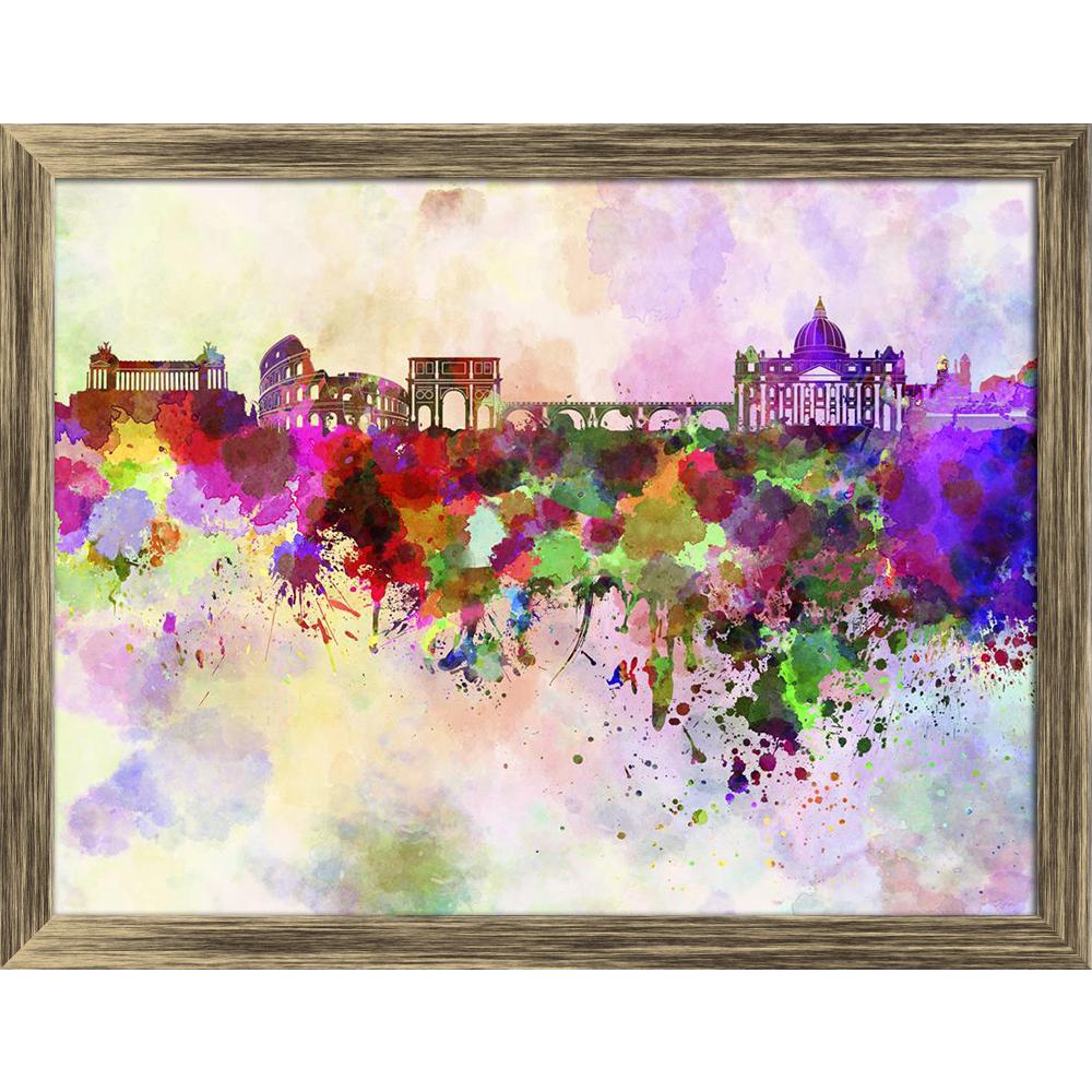ArtzFolio Rome, Capital of Italy, Skyline in Watercolor Canvas Painting-Paintings Wooden Framing-AZ5006219ART_FR_RF_R-0-Image Code 5006219 Vishnu Image Folio Pvt Ltd, IC 5006219, ArtzFolio, Paintings Wooden Framing, Places, Fine Art Reprint, rome, capital, of, italy, skyline, in, watercolor, canvas, painting, framed, print, wall, for, living, room, with, frame, poster, pitaara, box, large, size, drawing, art, split, big, office, reception, photography, kids, panel, designer, decorative, amazonbasics, reprin