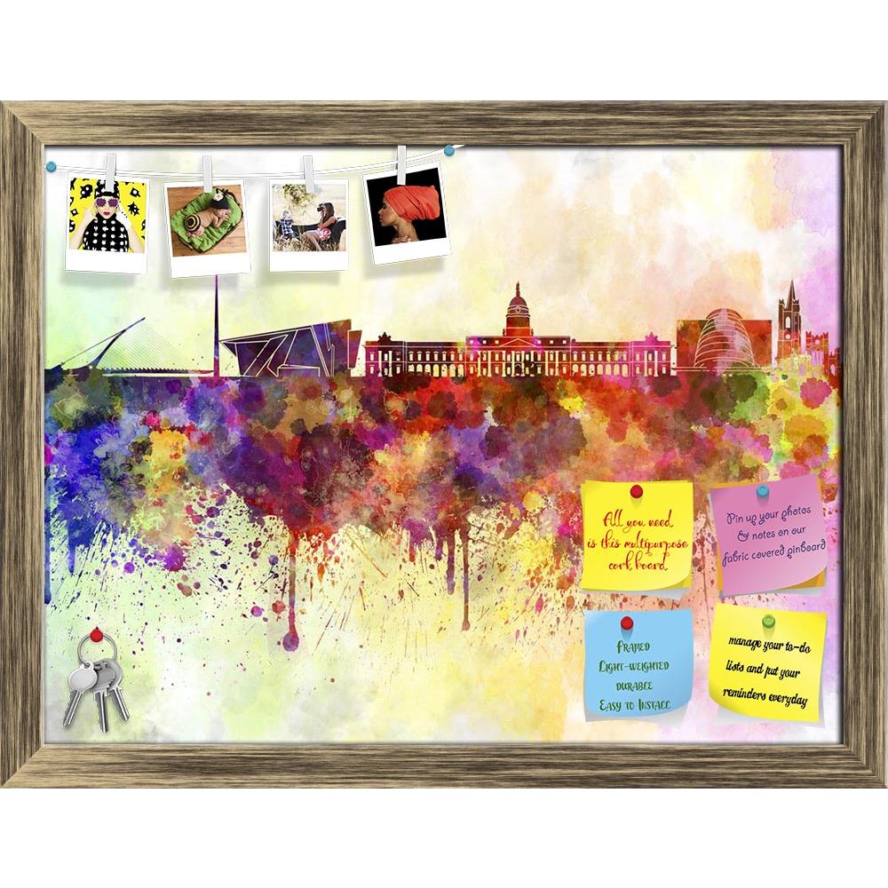 ArtzFolio Dublin, UAE Skyline In Watercolor Printed Bulletin Board Notice Pin Board Soft Board | Framed-Bulletin Boards Framed-AZ5006227BLB_FR_RF_R-0-Image Code 5006227 Vishnu Image Folio Pvt Ltd, IC 5006227, ArtzFolio, Bulletin Boards Framed, Places, Fine Art Reprint, dublin, uae, skyline, in, watercolor, printed, bulletin, board, notice, pin, soft, framed, ireland, europe, background, abstract, paint, color, splash, colorful, art, texture, grunge, paper, ink, illustration, bright, vintage, splatter, creat