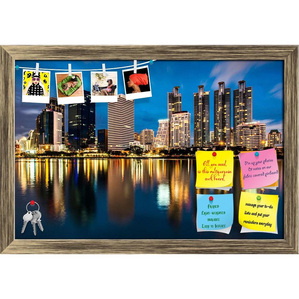 ArtzFolio Reflection of Lighting Cityscape at Night, Bangkok Printed Bulletin Board Notice Pin Board Soft Board | Framed-Bulletin Boards Framed-AZ5006230BLB_FR_RF_R-0-Image Code 5006230 Vishnu Image Folio Pvt Ltd, IC 5006230, ArtzFolio, Bulletin Boards Framed, Places, Photography, reflection, of, lighting, cityscape, at, night, bangkok, printed, bulletin, board, notice, pin, soft, framed, city, scape, pin up board, push pin board, extra large cork board, big pin board, notice board, small bulletin board, co