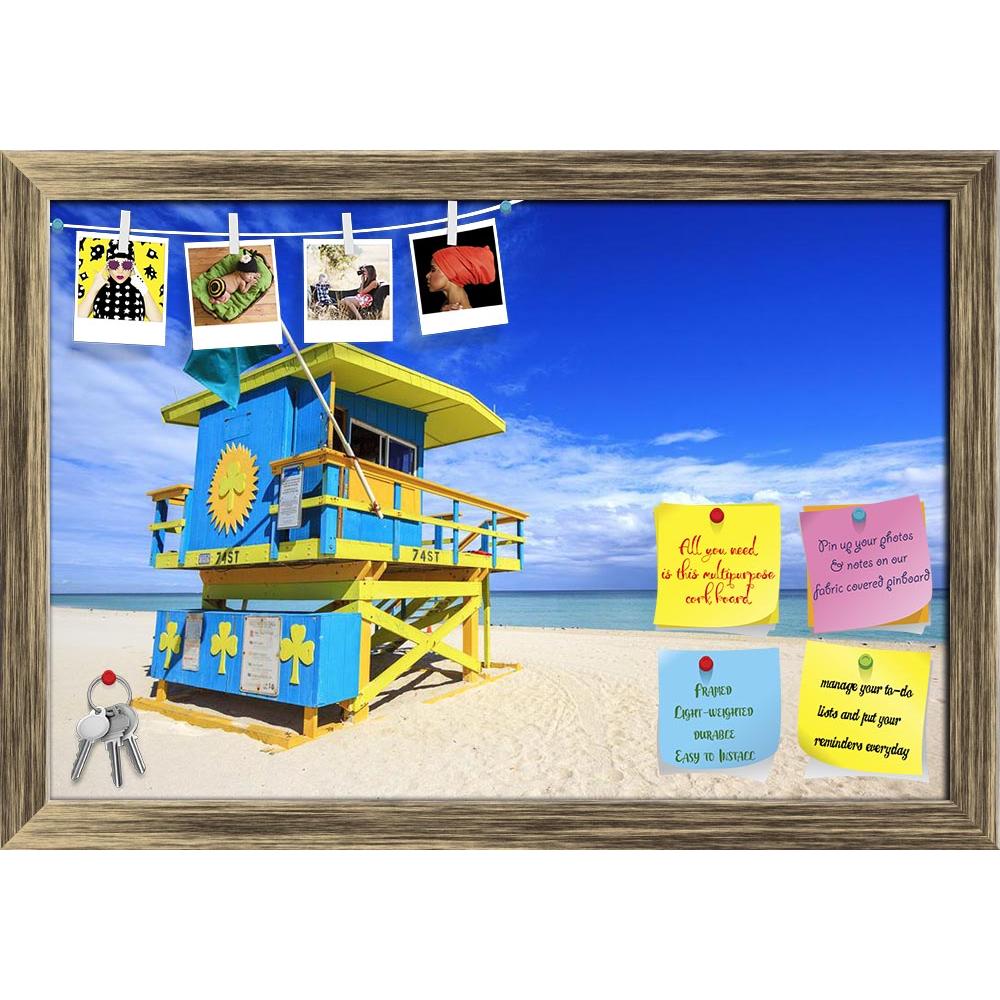 ArtzFolio Lifeguard House on Miami Beach Florida, USA D2 Printed Bulletin Board Notice Pin Board Soft Board | Framed-Bulletin Boards Framed-AZ5006232BLB_FR_RF_R-0-Image Code 5006232 Vishnu Image Folio Pvt Ltd, IC 5006232, ArtzFolio, Bulletin Boards Framed, Landscapes, Places, Photography, lifeguard, house, on, miami, beach, florida, usa, d2, printed, bulletin, board, notice, pin, soft, framed, south, summer, outdoor, leisure, americas, vibrant, park, tropical, atlantic, ocean, travel, view, day, horizontal,