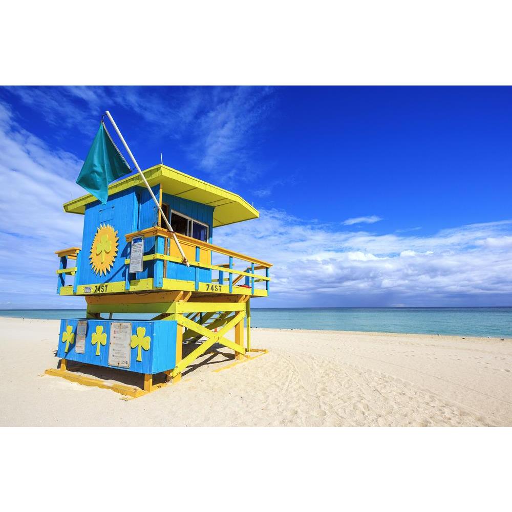 ArtzFolio Lifeguard House on Miami Beach Florida, USA D2 Canvas Painting-Paintings MDF Framing-AZ5006232ART_UN_RF_R-0-Image Code 5006232 Vishnu Image Folio Pvt Ltd, IC 5006232, ArtzFolio, Paintings MDF Framing, Landscapes, Places, Photography, lifeguard, house, on, miami, beach, florida, usa, d2, canvas, painting, framed, print, wall, for, living, room, with, frame, poster, pitaara, box, large, size, drawing, art, split, big, office, reception, of, kids, panel, designer, decorative, amazonbasics, reprint, s