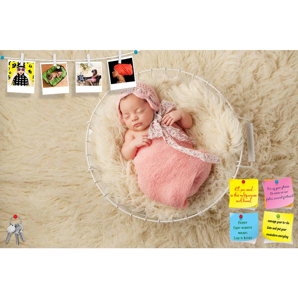 ArtzFolio Portrait of Newborn Baby Girl Printed Bulletin Board Notice Pin Board Soft Board | Frameless-Bulletin Boards Frameless-AZ5006242BLB_FL_RF_R-0-Image Code 5006242 Vishnu Image Folio Pvt Ltd, IC 5006242, ArtzFolio, Bulletin Boards Frameless, Kids, Photography, portrait, of, newborn, baby, girl, printed, bulletin, board, notice, pin, soft, frameless, infant, female, bonnet, hat, sleeping, sleep, beige, cream, creme, off, white, pink, peaceful, serene, cute, adorable, innocence, innocent, human, caucas