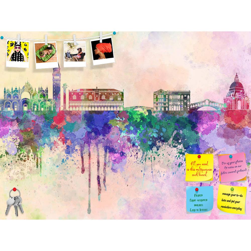 ArtzFolio Venice, Italy Skyline In Watercolor Printed Bulletin Board Notice Pin Board Soft Board | Frameless-Bulletin Boards Frameless-AZ5006247BLB_FL_RF_R-0-Image Code 5006247 Vishnu Image Folio Pvt Ltd, IC 5006247, ArtzFolio, Bulletin Boards Frameless, Places, Fine Art Reprint, venice, italy, skyline, in, watercolor, printed, bulletin, board, notice, pin, soft, frameless, cvenice, europe, background, abstract, paint, color, splash, colorful, art, texture, grunge, paper, ink, illustration, bright, vintage,