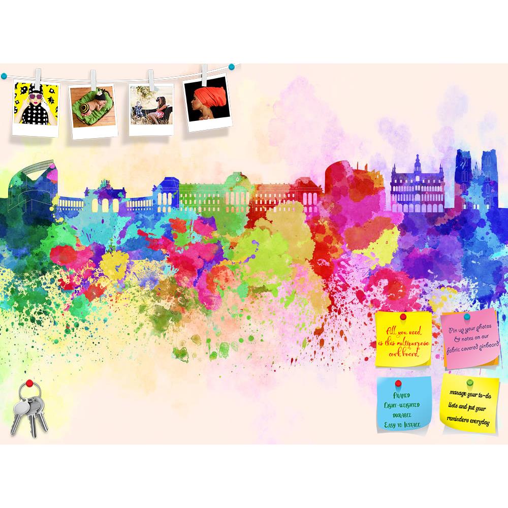 ArtzFolio Skyline of Brussels, Capital of Belgium Printed Bulletin Board Notice Pin Board Soft Board | Frameless-Bulletin Boards Frameless-AZ5006248BLB_FL_RF_R-0-Image Code 5006248 Vishnu Image Folio Pvt Ltd, IC 5006248, ArtzFolio, Bulletin Boards Frameless, Places, Fine Art Reprint, skyline, of, brussels, capital, belgium, printed, bulletin, board, notice, pin, soft, frameless, europe, watercolor, background, abstract, paint, color, splash, colorful, art, texture, grunge, paper, ink, illustration, bright, 
