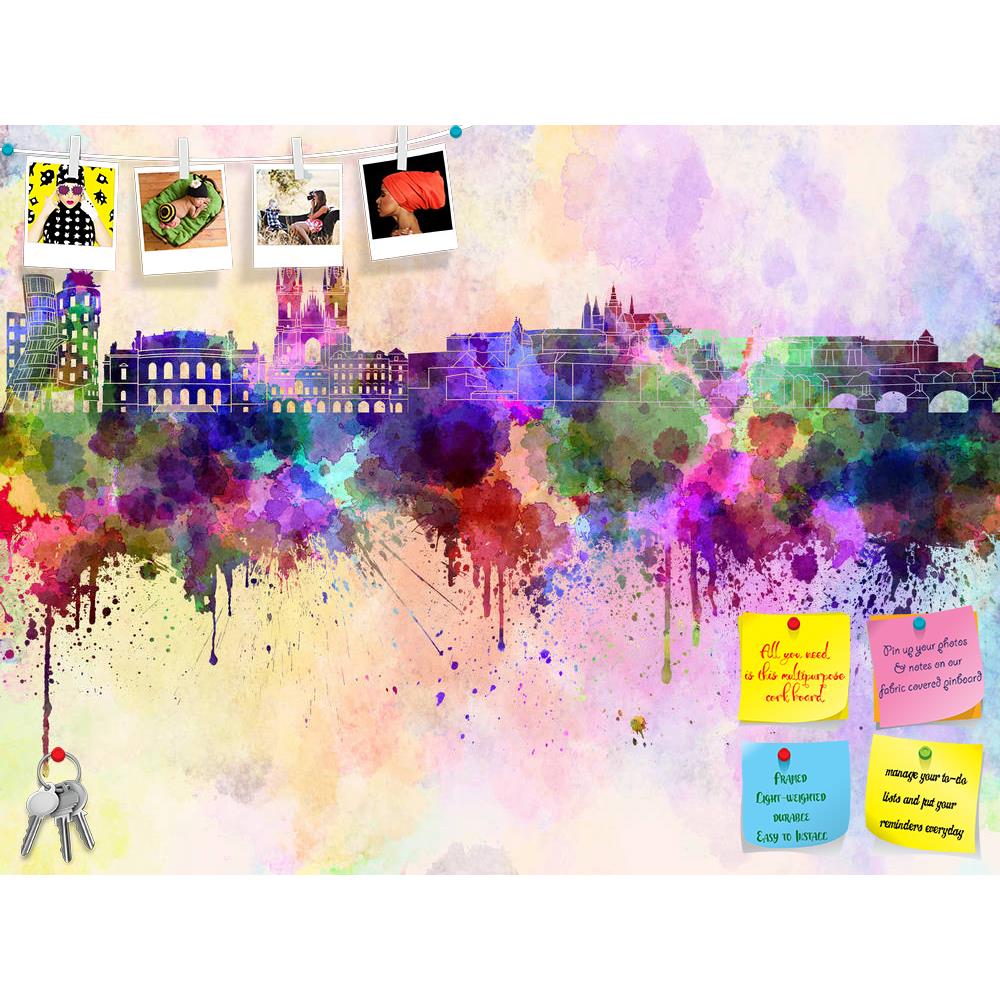 ArtzFolio Prague Skyline, Capital City of The Czech Republic Printed Bulletin Board Notice Pin Board Soft Board | Frameless-Bulletin Boards Frameless-AZ5006255BLB_FL_RF_R-0-Image Code 5006255 Vishnu Image Folio Pvt Ltd, IC 5006255, ArtzFolio, Bulletin Boards Frameless, Places, Fine Art Reprint, prague, skyline, capital, city, of, the, czech, republic, printed, bulletin, board, notice, pin, soft, frameless, europe, watercolor, background, abstract, paint, color, splash, colorful, art, texture, grunge, paper,