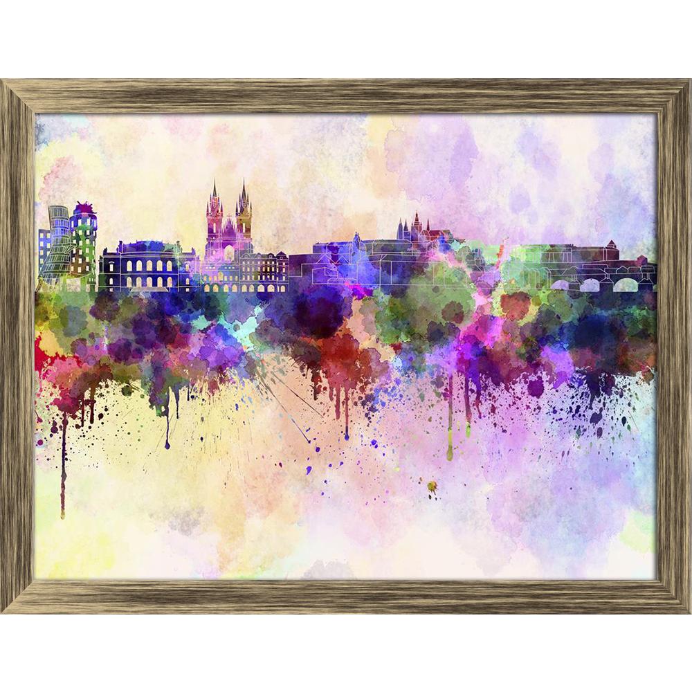 ArtzFolio Prague Skyline, Capital City of The Czech Republic Canvas Painting-Paintings Wooden Framing-AZ5006255ART_FR_RF_R-0-Image Code 5006255 Vishnu Image Folio Pvt Ltd, IC 5006255, ArtzFolio, Paintings Wooden Framing, Places, Fine Art Reprint, prague, skyline, capital, city, of, the, czech, republic, canvas, painting, framed, print, wall, for, living, room, with, frame, poster, pitaara, box, large, size, drawing, art, split, big, office, reception, photography, kids, panel, designer, decorative, amazonba