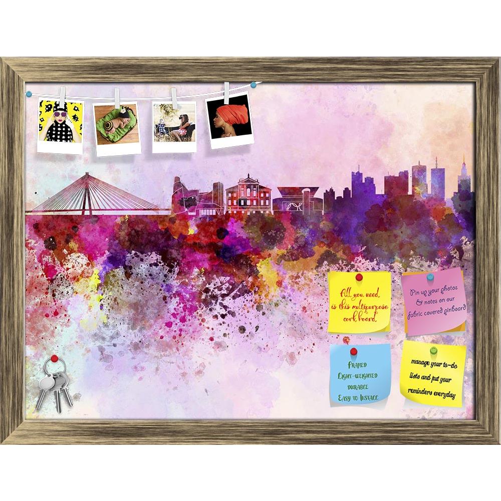 ArtzFolio Warsaw, capital of Poland, Skyline in Watercolor Printed Bulletin Board Notice Pin Board Soft Board | Framed-Bulletin Boards Framed-AZ5006262BLB_FR_RF_R-0-Image Code 5006262 Vishnu Image Folio Pvt Ltd, IC 5006262, ArtzFolio, Bulletin Boards Framed, Places, Fine Art Reprint, warsaw, capital, of, poland, skyline, in, watercolor, printed, bulletin, board, notice, pin, soft, framed, europe, background, abstract, paint, color, splash, colorful, art, texture, grunge, paper, ink, illustration, bright, vi