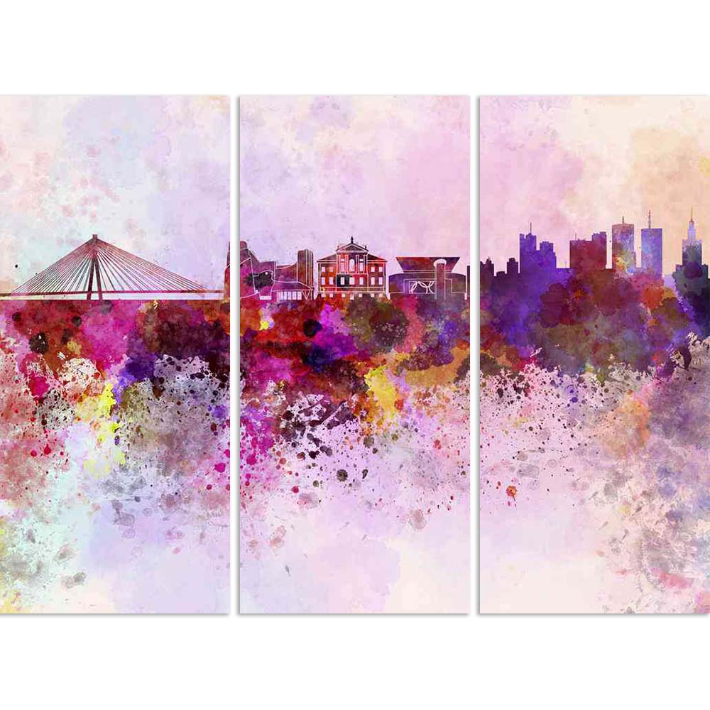 ArtzFolio Warsaw, capital of Poland, Skyline in Watercolor Split Art Painting Panel on Sunboard-Split Art Panels-AZ5006262SPL_FR_RF_R-0-Image Code 5006262 Vishnu Image Folio Pvt Ltd, IC 5006262, ArtzFolio, Split Art Panels, Places, Fine Art Reprint, warsaw, capital, of, poland, skyline, in, watercolor, split, art, painting, panel, on, sunboard, framed, canvas, print, wall, for, living, room, with, frame, poster, pitaara, box, large, size, drawing, big, office, reception, photography, kids, designer, decorat