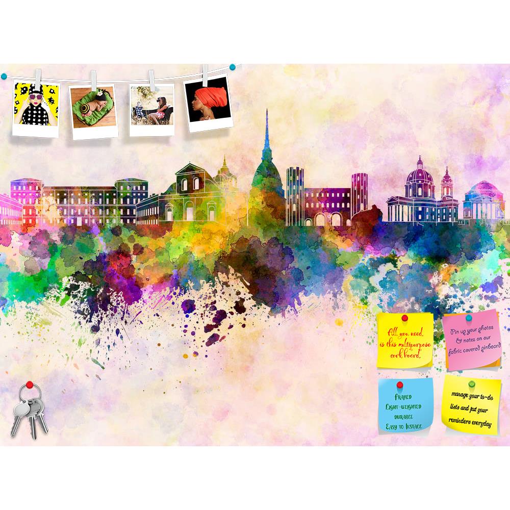 ArtzFolio Turin Skyline, Capital City of Piedmont, Italy Printed Bulletin Board Notice Pin Board Soft Board | Frameless-Bulletin Boards Frameless-AZ5006264BLB_FL_RF_R-0-Image Code 5006264 Vishnu Image Folio Pvt Ltd, IC 5006264, ArtzFolio, Bulletin Boards Frameless, Places, Fine Art Reprint, turin, skyline, capital, city, of, piedmont, italy, printed, bulletin, board, notice, pin, soft, frameless, europe, watercolor, background, abstract, paint, color, splash, colorful, art, texture, grunge, paper, ink, illu