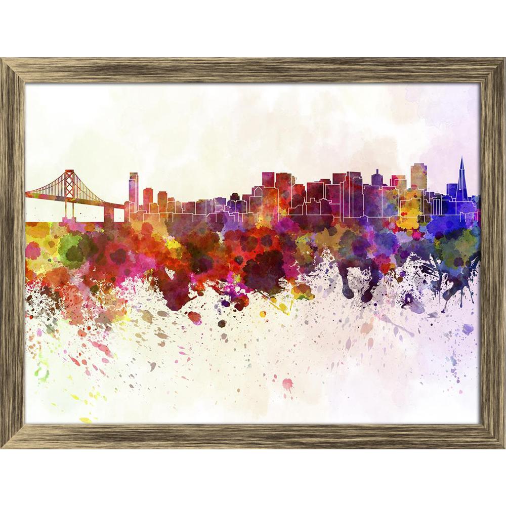 ArtzFolio San Francisco Skyline, Northern California, USA Canvas Painting-Paintings Wooden Framing-AZ5006271ART_FR_RF_R-0-Image Code 5006271 Vishnu Image Folio Pvt Ltd, IC 5006271, ArtzFolio, Paintings Wooden Framing, Places, Fine Art Reprint, san, francisco, skyline, northern, california, usa, canvas, painting, framed, print, wall, for, living, room, with, frame, poster, pitaara, box, large, size, drawing, art, split, big, office, reception, photography, of, kids, panel, designer, decorative, amazonbasics,